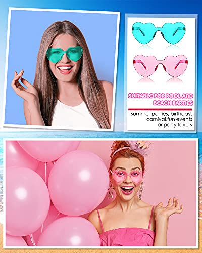 Frienda 8 Pairs Heart Sunglasses for Women