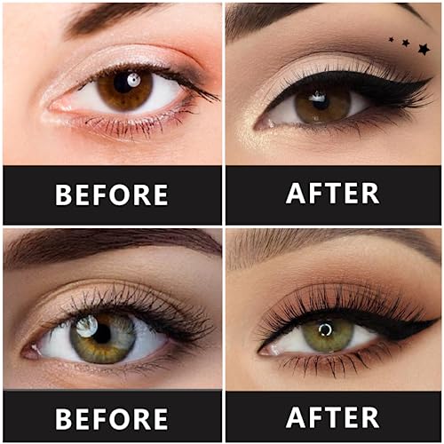 5Pc Double-Head Eyeliner Stamp Pen Set with Winged Liner
