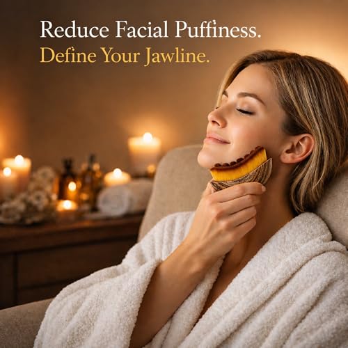 VELUNEA Lymphatic Contour Face Brush - Facial Massage Tool for Depuffing