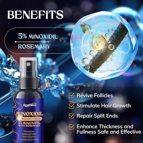 RootStim Extra Strength 5% Minoxidil Hair Growth Treatment 3-Pack