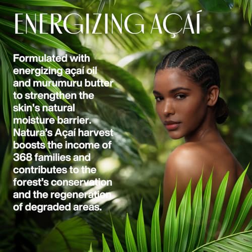 Natura - Ekos A?a? Hand Cream - Anti-Dullness Hand Balm - Recharge the Skin - Fast Absorption - Skin Moisturizer - Vegan Skin Care - Brazilian Beauty Secrets - Self Care & Body Care - 2.6oz (75g)