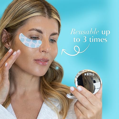 Talika Eye Therapy Patch - Instant Smoothing Eye Patches - Mask For Dark Circles & Tired Eyes - 6 Pairs Reusable & Travel Case