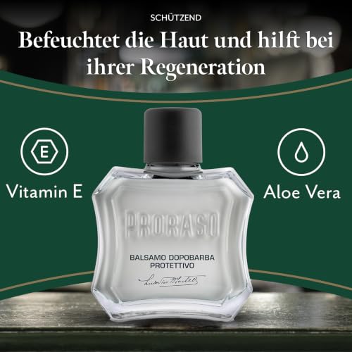 Proraso Aloe Vera & Vitamin E After Shave Balm - Moisturizing Skin Care