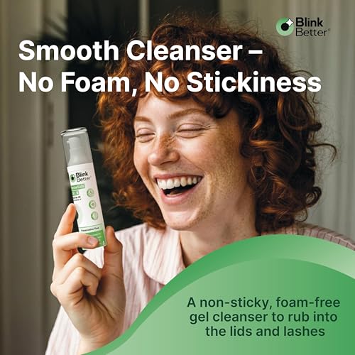 BetterLids Eyelid Cleansing Gel ? Gentle Centella & Tea Tree Extract Cleanser ? Refreshes & Cleanses for Daily Eyelid Care ? Preservative-Free ? 1.06 oz