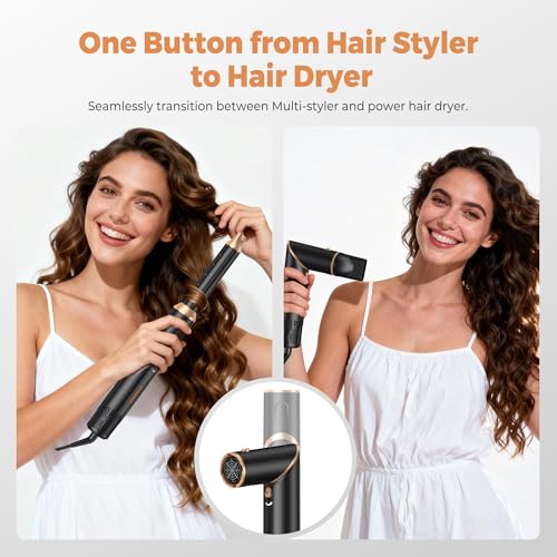 OKWRAP 6-in-1 Foldable Air Styler & Hair Dryer Brush Set