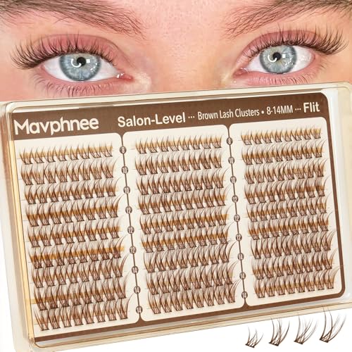 Brown Lash Clusters 8-14MM Wispy Eyelash Extensions (216Pcs)