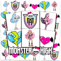 Monster High Temporary Tattoos Party Favors - 72 Pc Bundle