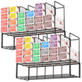 Meudid Hair Color Organizer Wall Rack - 2 Pack Salon Storage