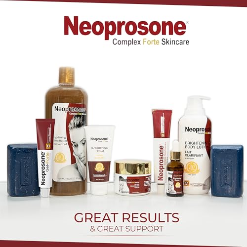 Neoprosone Skin Brightening Gel - 1 fl oz / 30 ml - Daily Skin Moisturizer, works on Oily, Combination, Sensitive Skin, with Alpha Arbutin, For Face & Body