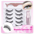 Magnetic Eyelashes with Eyeliner Kit - 5 Pairs Natural Lashes