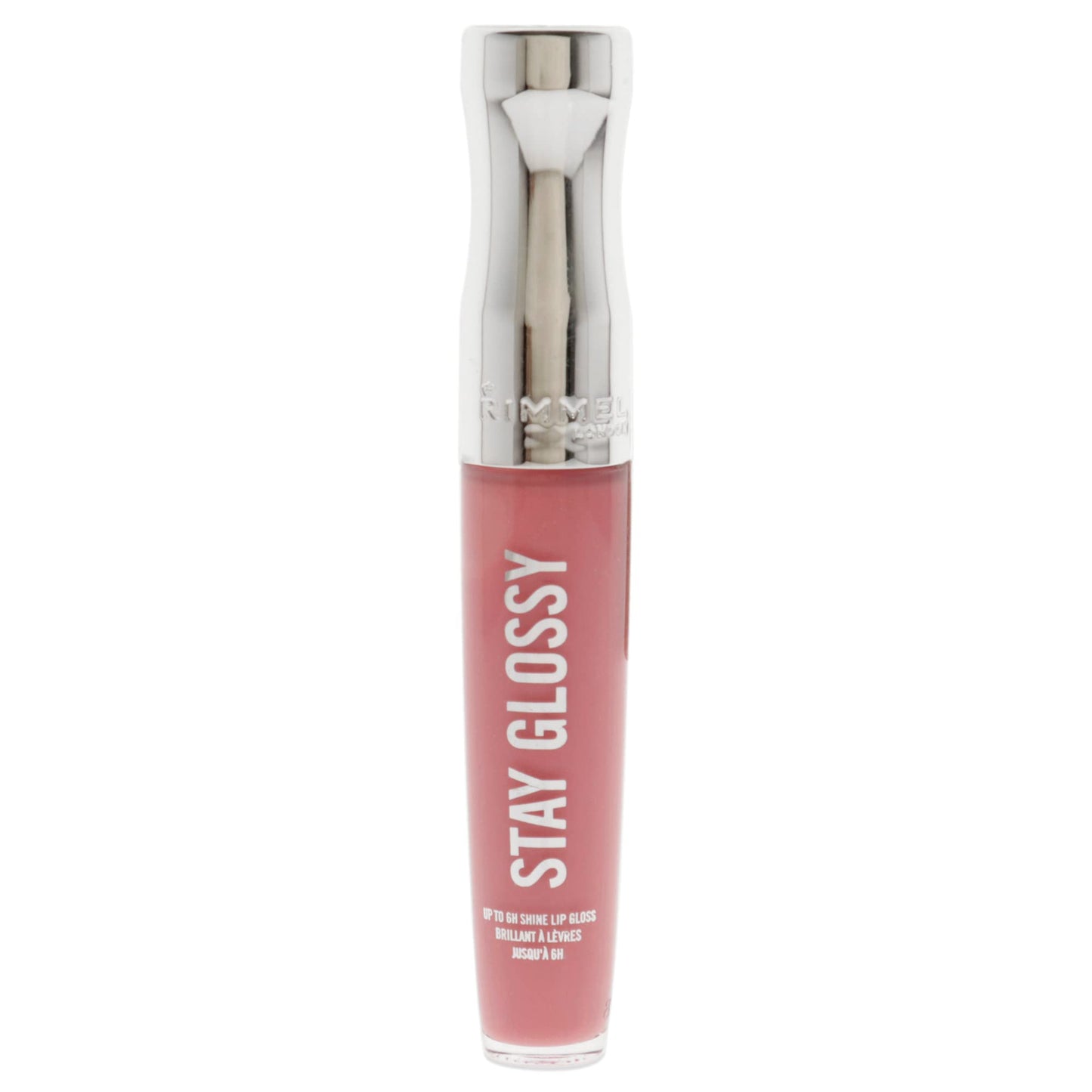 Rimmel Stay Glossy Lip Gloss - Non-Sticky and Lightweight Formula for Lip Color and Shine - 150 Claridge's Ruby, .18oz