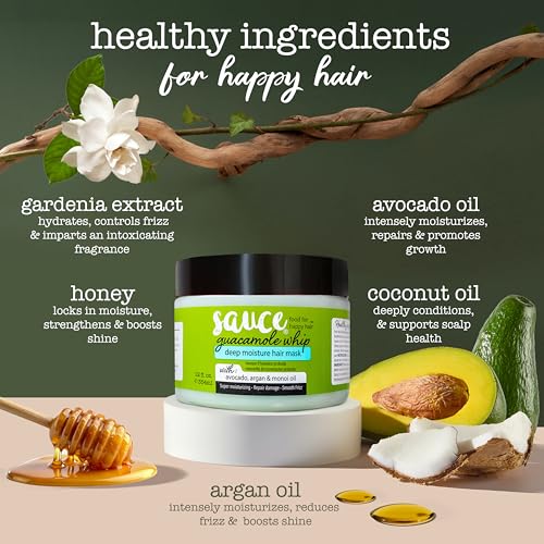 SAUCE Guacamole Whip Deep Conditioning Hair Mask 12oz
