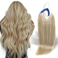 Sunny Hair Wire Extensions Real Human Hair 18" Golden Blonde