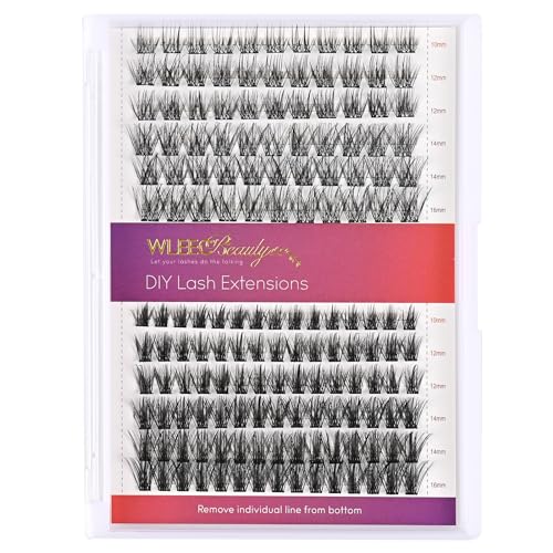 Lash Clusters DIY Eyelash Extensions 156PCS D Curl 10-16mm