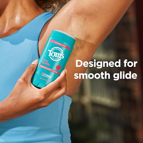 Tom’s of Maine Rose Vanilla Aluminum-Free Natural Deodorant 3.25 oz for Women & Men - Clear, Odor & Wetness Protection