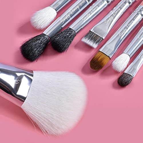 Makeup Brushes Set 16 pcs, Premium Natural Hair Blending, Blush Powder Makeup, Pink Makeup Brush Set, Deluxe Brush Set