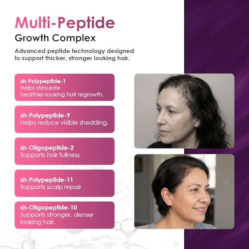Hair Growth Serum Roll-On with Peptides & Rosemary Oil