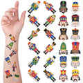 Nosiny 240 Pcs Christmas Nutcracker Glitter Temporary Tattoos