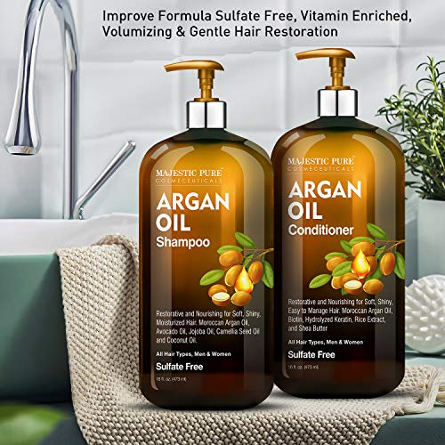 Majestic Pure Argan Oil Shampoo & Conditioner Set - 2 x 16 fl oz