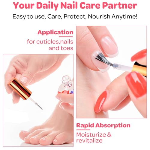 Rose Cuticle Oil Infused with Real Flowers (15ml) - Hydrating & Strengthening