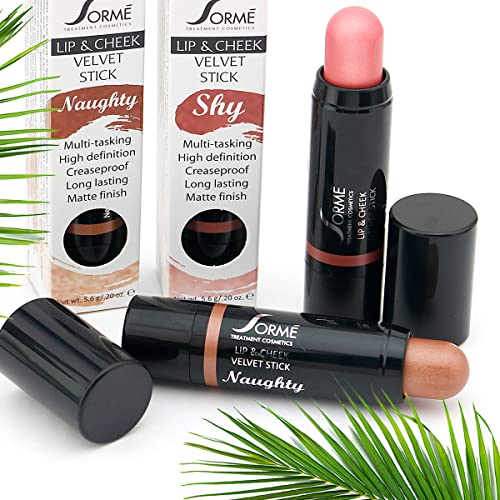 SORMÉ Lip and Cheek Velvet Stick - Blendable, Buildable Color
