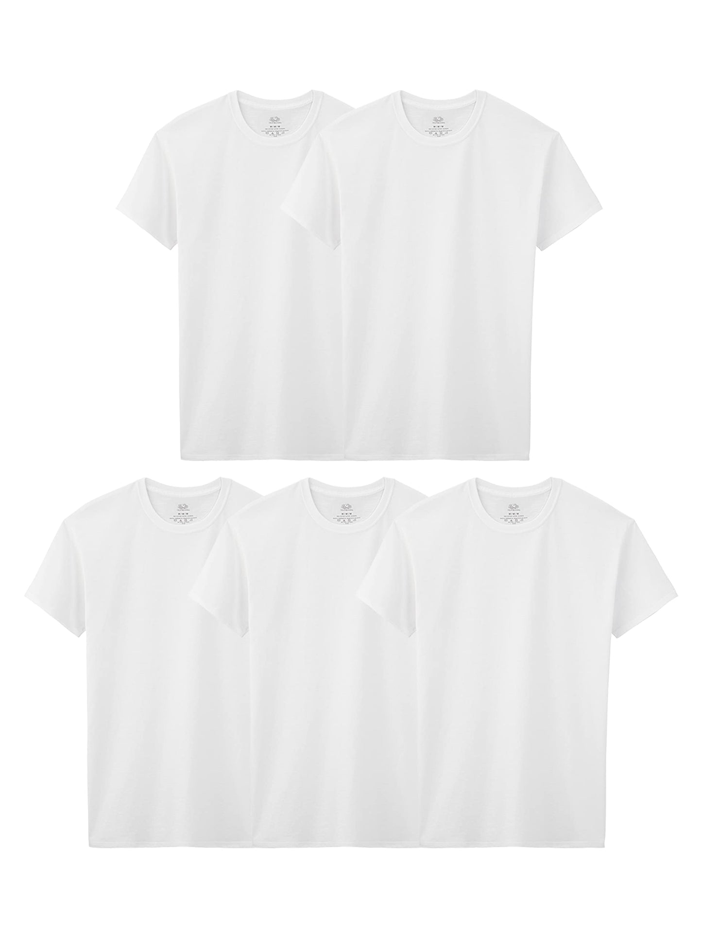 Fruit of the Loom boys Cotton White T Shirt Underwear, - 5 Pack White, X-Small US