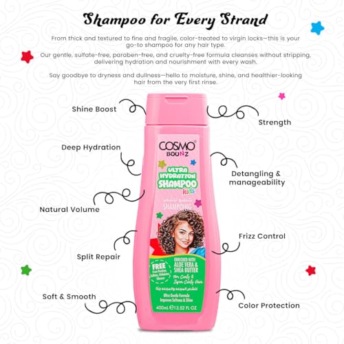 Ultra Hydration Kids Shampoo 400ml - Gentle Curl Care
