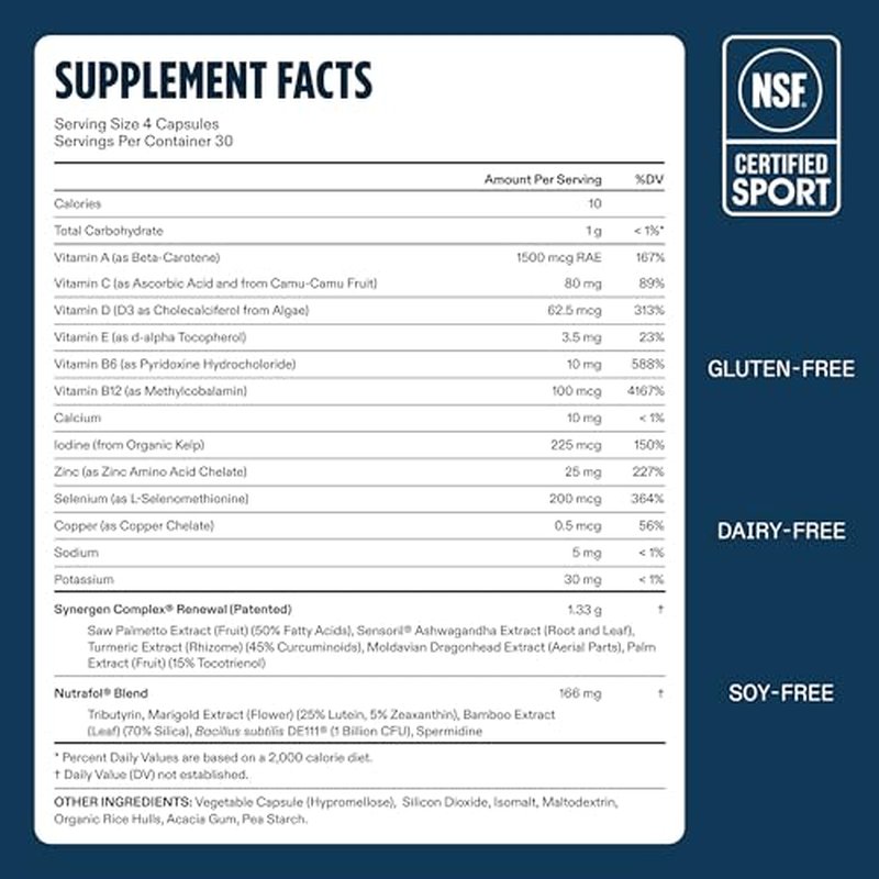 Nutrafol Men 50+ Hair Growth Supplements - 1 Month Supply