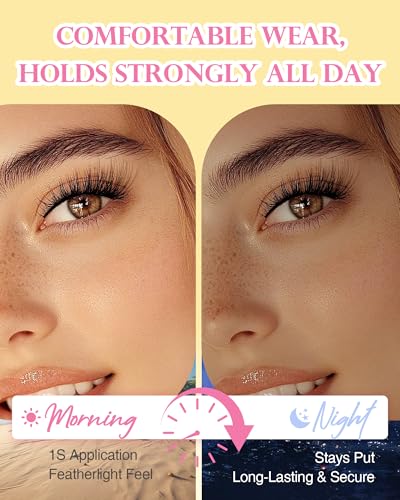 Self-Adhesive Eyelashes Waterproof 5 Pairs - No Glue Needed