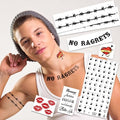 White Trash Temporary Tattoos for Halloween Costume
