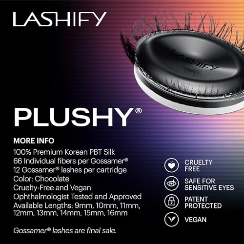 Lashify Plushy Gossamer 16mm Lashes Chocolate
