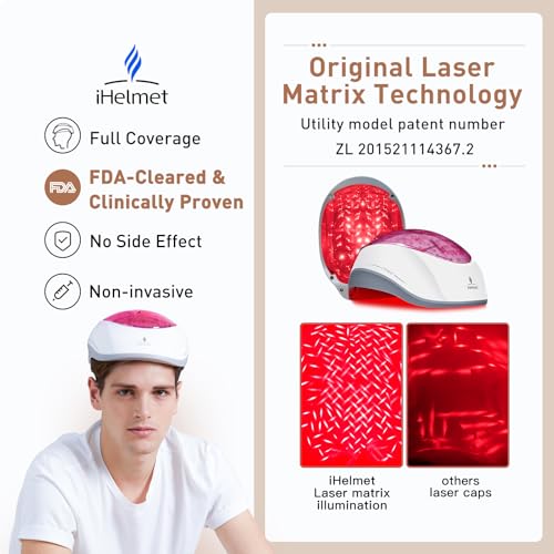 iHelmet Laser Hair Growth Helmet - FDA Cleared LLLT Cap