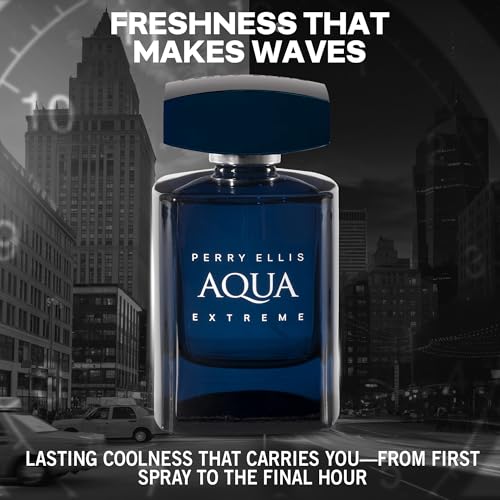 Perry Ellis Aqua Extreme Eau de Toilette Cologne for Men - 3.4 oz