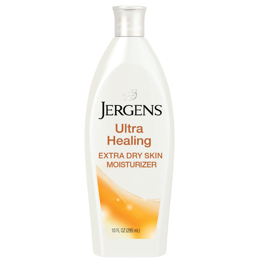 Jergens Ultra Healing Dry Skin Moisturizer, Body Lotion for Absorption into Extra Dry Skin, Use After Washing Hands, 10 Ounce, with HYDRALUCENCE blend, Vitamins C, E, and B5