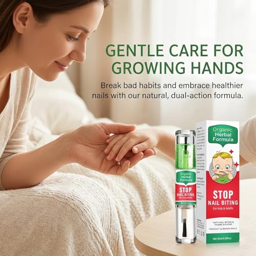 Nail Biting Prevention Bitter Polish for Kids | 2-in-1 Deterrent