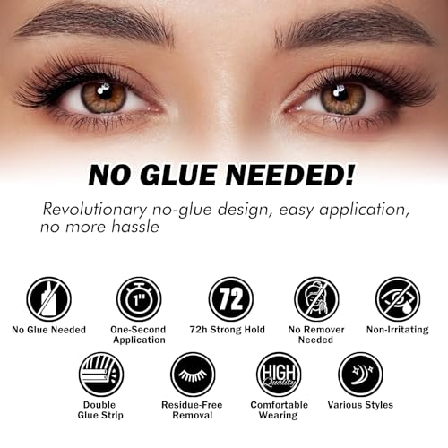 Self-Adhesive Lash Clusters Kit, 156 PCS Pre-Glued No Remover