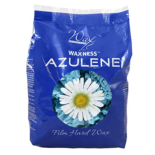 Waxness Azulene Hard Wax Beads 1.1 lb - Stripless Facial & Body Wax, Made in Italy - Professional Quality