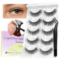 Self Adhesive Eyelashes - Pre Glued Wispy Faux Mink Lashes, 5 Pairs