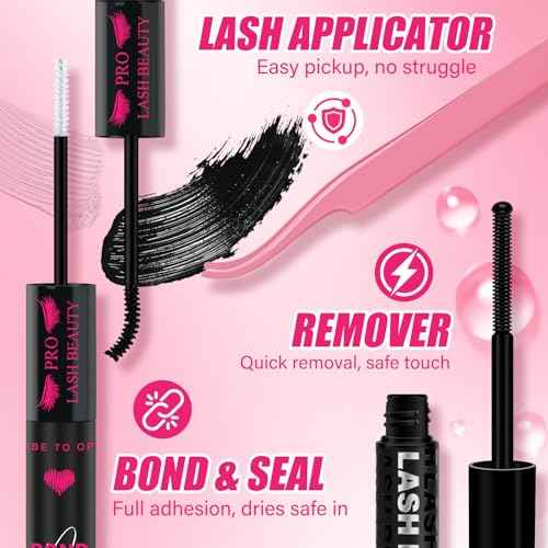 PROLASHBEAUTY Lash Clusters with Spikes Lash Clusters Kit 3D Style Individual Lashes Kit with Bond and Seal Lash Tweezers Remover Easy to Apply at Home (80D+100D-D-10-18mix)