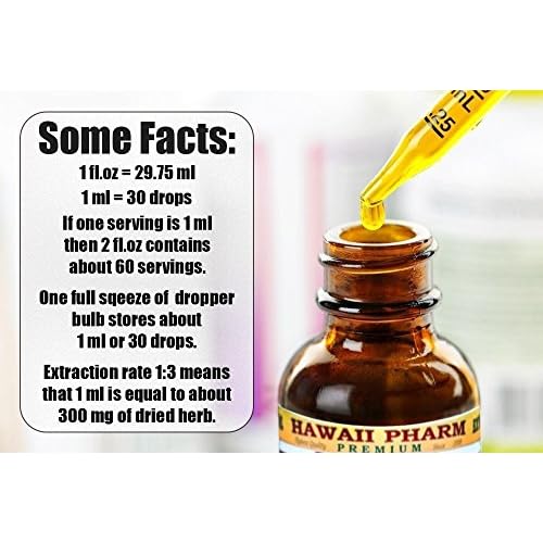 Hawaii Pharm Sea Cucumber Liquid Extract, Sea Cucumber (Cucumaria Frondosa) Tincture Supplement 2 oz
