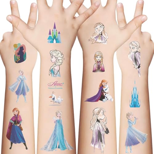 Frozen Temporary Tattoos for Kids - 10 Sheet Set