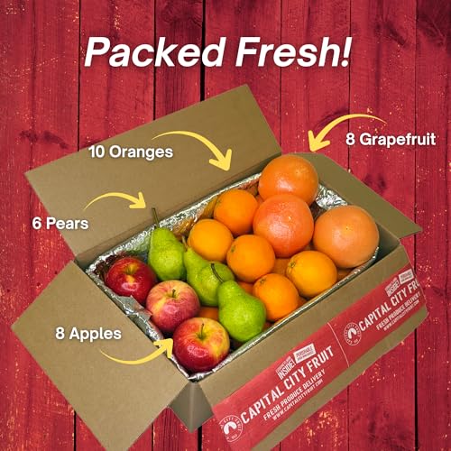 Mixed Fruit Gift Box - 32-Piece Gourmet Basket by Capital City Fruit