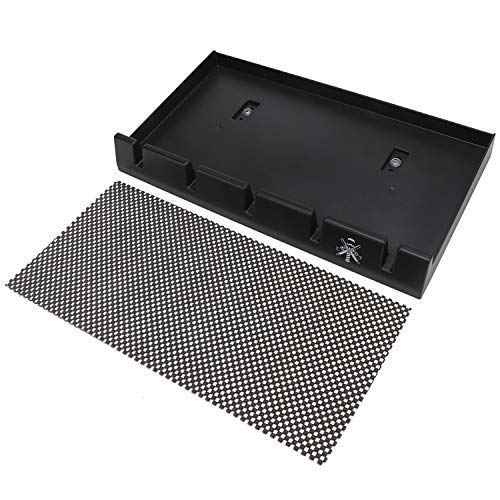 Segbeauty Barber Clipper Tray, Holder and Rack, Anti-Slip Black Salon Organizer, Razor Case, 5 Notches Professional Hair Trimmer Holder, Hairdresser Stylist Barbers Tools Box