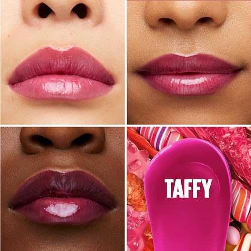 MAYBELLINE Lifter Gloss Hydrating Lip Gloss Bundle with Hyaluronic Acid, Ice Pink Neutral 0.18 oz & Topaz Terracotta Neutral 0.18 oz