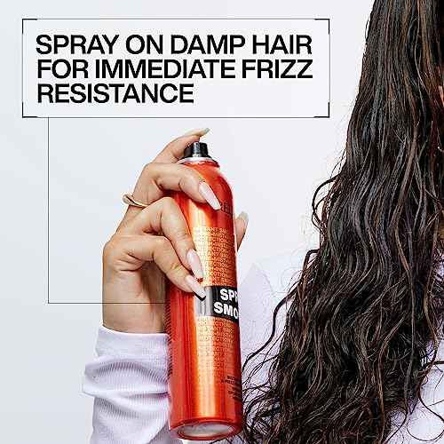 Redken Spray Smooth Anti Frizz Hair Spray | Frizz Control and Heat Protection | Instant Smoother | With Citric Acid | Paraben, Sulfate & Silicone-Free| 2 Oz