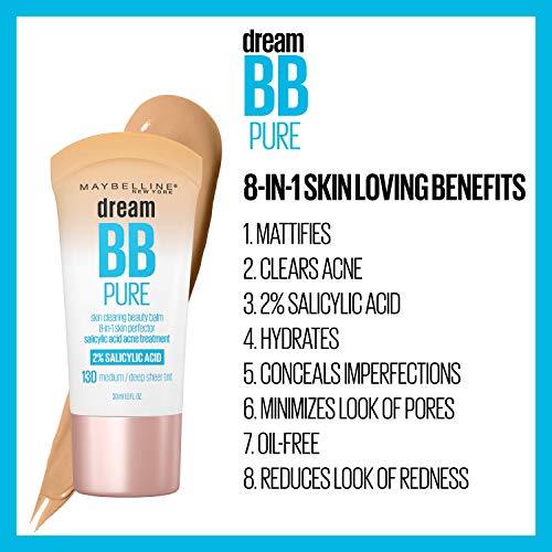 Maybelline Dream Pure BB Cream with Salicylic Acid, Oil-Free