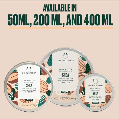 The Body Shop Shea Body Butter ? Hydrating & Moisturizing Skincare for Very Dry Skin ? Vegan ? 12.9 oz