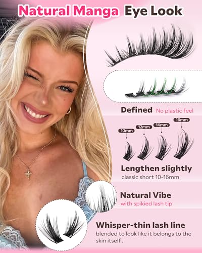 Goddvenus Manga Lash Clusters 10-16mm 300 Pcs Wispy