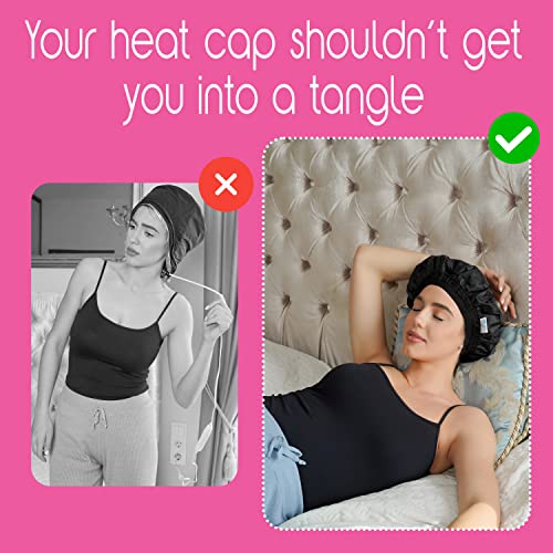 Tifara Beauty Deep Conditioning Cordless Heat Cap - Black