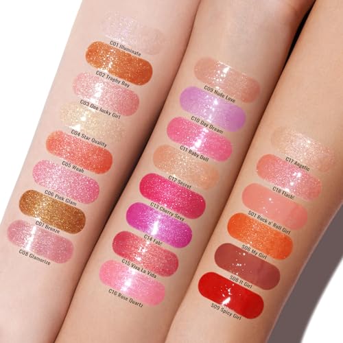 Oulac Shimmer Liquid Lipstick - High-Shine Glitter Lip Gloss